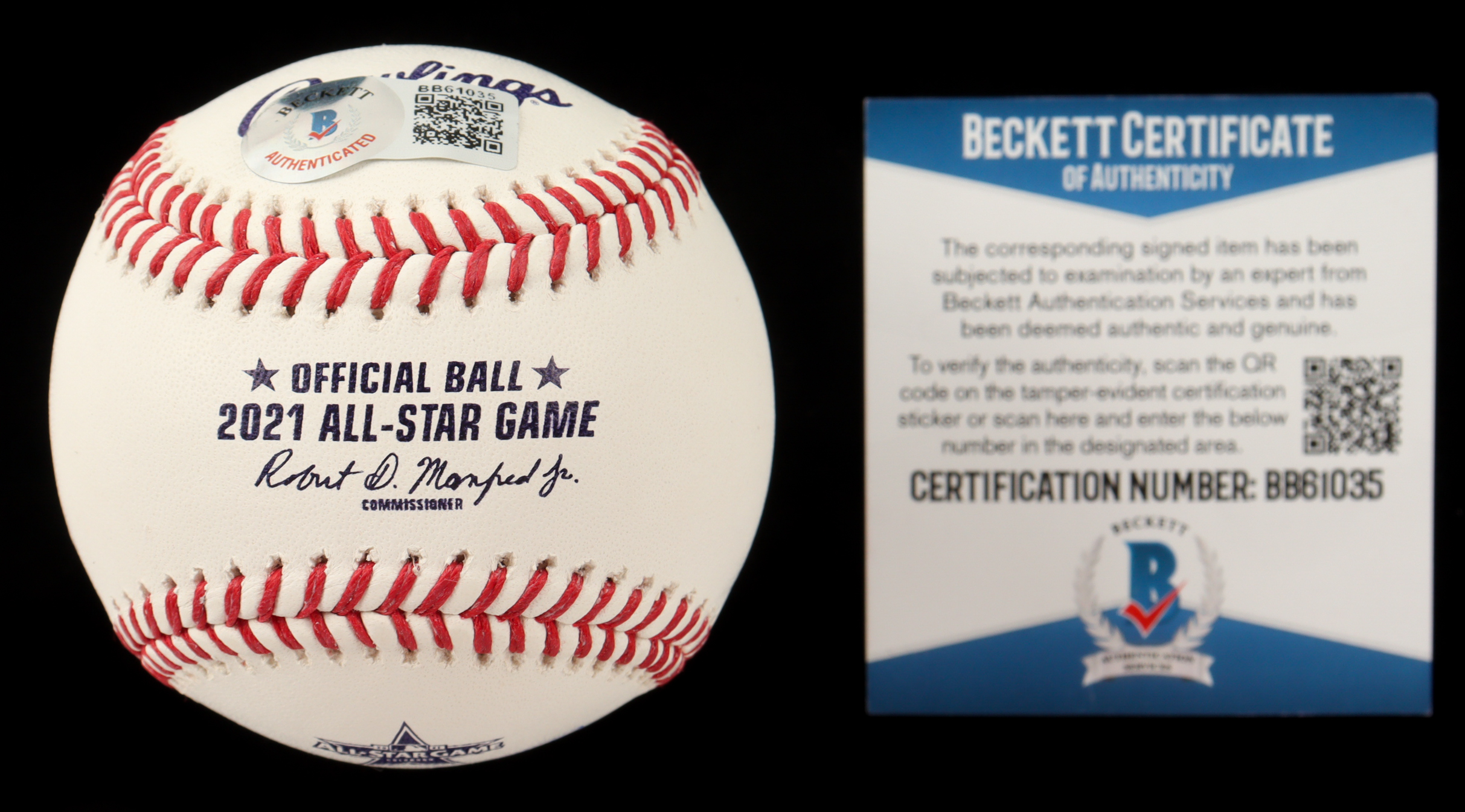 Vladimir Guerrero Jr. Signed 2021 All-Star Game Baseball With Display Case Inscribed “2021 ASG MVP” (Beckett) at PristineAuction.com Vladimir Guerrero Jr. Signed 2021 All-Star Game Baseball With Display Case Inscribed “2021 ASG MVP” (Beckett) at PristineAuction.com