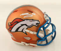 Bo Nix Signed Broncos Blaze Alternate Speed Mini Helmet (Beckett) at PristineAuction.com