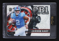 Jaxson Dart 2024 Wild Card QB1 On the Clock White #OCW-WH-JD3 RC #1/1 at PristineAuction.com