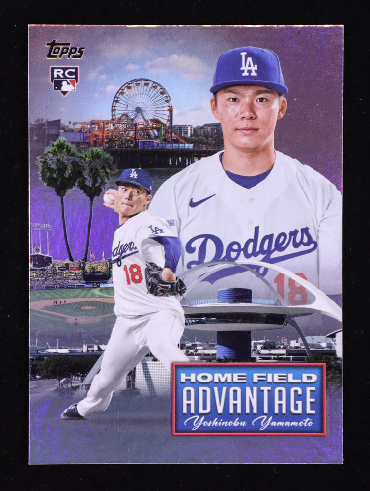 Yoshinobu Yamamoto 2024 Topps Home Field Advantage #HFA20 RC at PristineAuction.com Yoshinobu Yamamoto 2024 Topps Home Field Advantage #HFA20 RC at PristineAuction.com