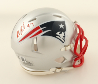 Rob Gronkowski Signed Patriots Speed Mini Helmet (Beckett) at PristineAuction.com