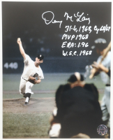 Denny McLain Signed Tigers 8x10 Photo with Multiple Career Stat Inscriptions (Authentic Ink) at PristineAuction.com