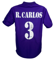Roberto Carlos Signed Real Madrid Adidas Authentic Jersey (Beckett) at PristineAuction.com