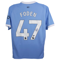 Phil Foden Signed Manchester City Puma Authentic Jersey (Beckett) at PristineAuction.com