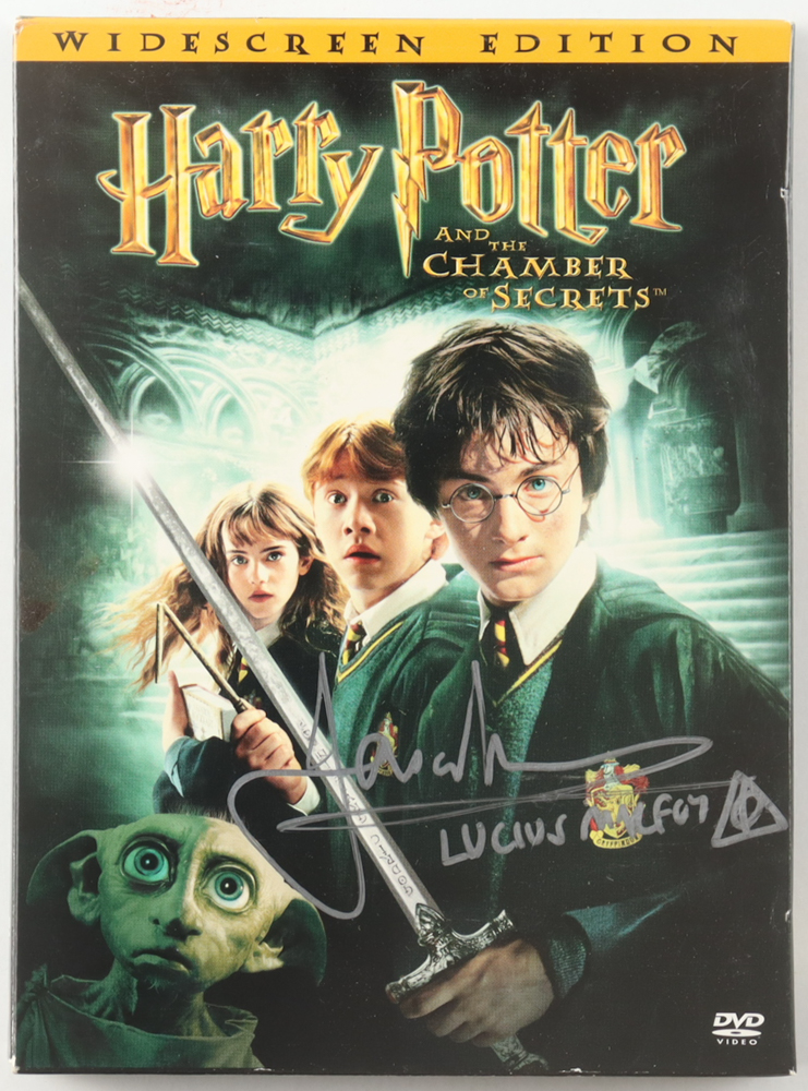 Jason Isaacs Signed "Harry Potter and the Chamber of Secrets" DVD Inscribed "Lucius Malfoy" with Deathly Hallows Symbol Sketch (JSA) at PristineAuction.com Jason Isaacs Signed "Harry Potter and the Chamber of Secrets" DVD Inscribed "Lucius Malfoy" with Deathly Hallows Symbol Sketch (JSA) at PristineAuction.com