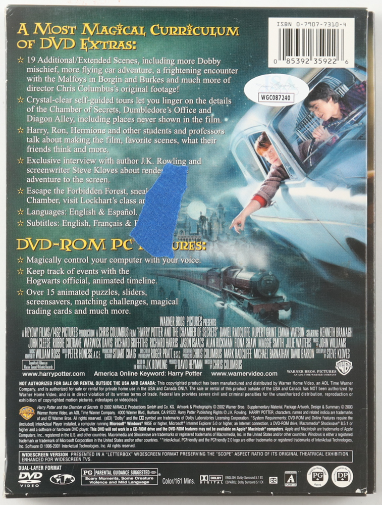 Jason Isaacs Signed "Harry Potter and the Chamber of Secrets" DVD Inscribed "Lucius Malfoy" with Deathly Hallows Symbol Sketch (JSA) at PristineAuction.com Jason Isaacs Signed "Harry Potter and the Chamber of Secrets" DVD Inscribed "Lucius Malfoy" with Deathly Hallows Symbol Sketch (JSA) at PristineAuction.com