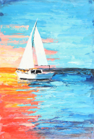 "Life's Journey" 26x38 Original Oil Painting on Linen by Rodney Weng (Weng) at PristineAuction.com