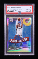 Victor Wembanyama 2023-24 Donruss Optic Splash Holo #6 RC (PSA 10) at PristineAuction.com