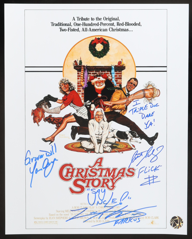 Scott Schwartz, Zack Ward & Yano Anaya Signed "A Christmas Story" 11x14 Photo with Multiple Inscriptions (Authentic Ink) at PristineAuction.com Scott Schwartz, Zack Ward & Yano Anaya Signed "A Christmas Story" 11x14 Photo with Multiple Inscriptions (Authentic Ink) at PristineAuction.com