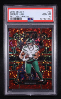 Breece Hall 2023 Panini Select Red Disco Prizm #77 #32/49 (PSA 10) at PristineAuction.com