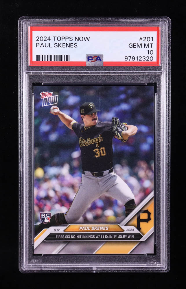 Paul Skenes 2024 Topps Now #201 RC (PSA 10) at PristineAuction.com Paul Skenes 2024 Topps Now #201 RC (PSA 10) at PristineAuction.com