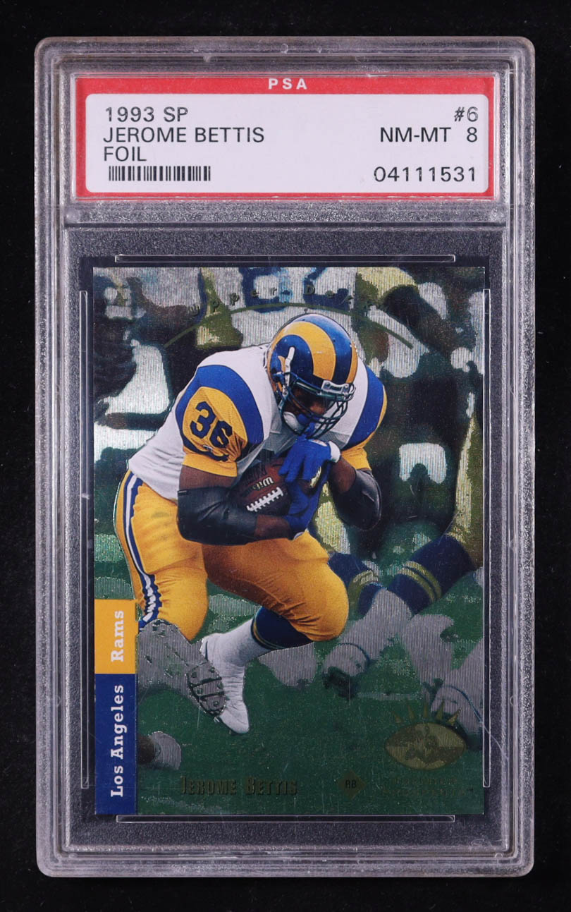 Jerome Bettis 1993 SP Foil #6 RC (PSA 8) at PristineAuction.com Jerome Bettis 1993 SP Foil #6 RC (PSA 8) at PristineAuction.com
