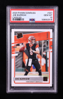 Joe Burrow 2020 Donruss Rated Rookies Canvas #301 RC (PSA 10) at PristineAuction.com