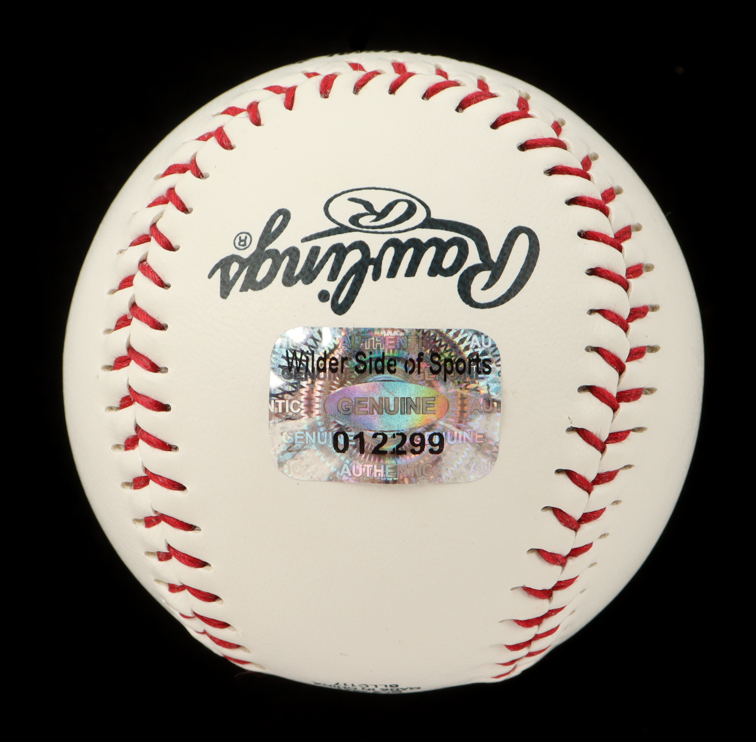 John Rocker Signed OML Braves Logo Baseball Inscribed "F*** NY!" (Wilder Side of Sports) at PristineAuction.com John Rocker Signed OML Braves Logo Baseball Inscribed "F*** NY!" (Wilder Side of Sports) at PristineAuction.com