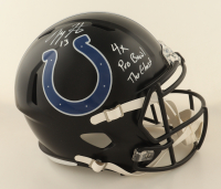 T. Y. Hilton Signed Colts Full-Size Speed Helmet Inscribed "4x Pro Bowl" & "The Ghost" (JSA) at PristineAuction.com