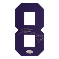 Tre' Morgan Signed #8 Jersey Number Patch Inscribed "Geaux Tigers" (JSA) at PristineAuction.com