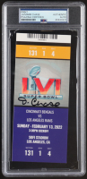Ja'Marr Chase Signed 2022 Super Bowl LVI Game Ticket Print (PSA) at PristineAuction.com