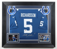 Anthony Richardson Signed Custom Framed Nike Jersey Display (Fanatics) at PristineAuction.com
