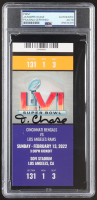 Ja'Marr Chase Signed 2022 Super Bowl LVI Game Ticket Print (PSA) at PristineAuction.com