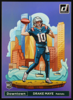 Drake Maye 2024 Donruss Downtown! Oversized #13 RC at PristineAuction.com