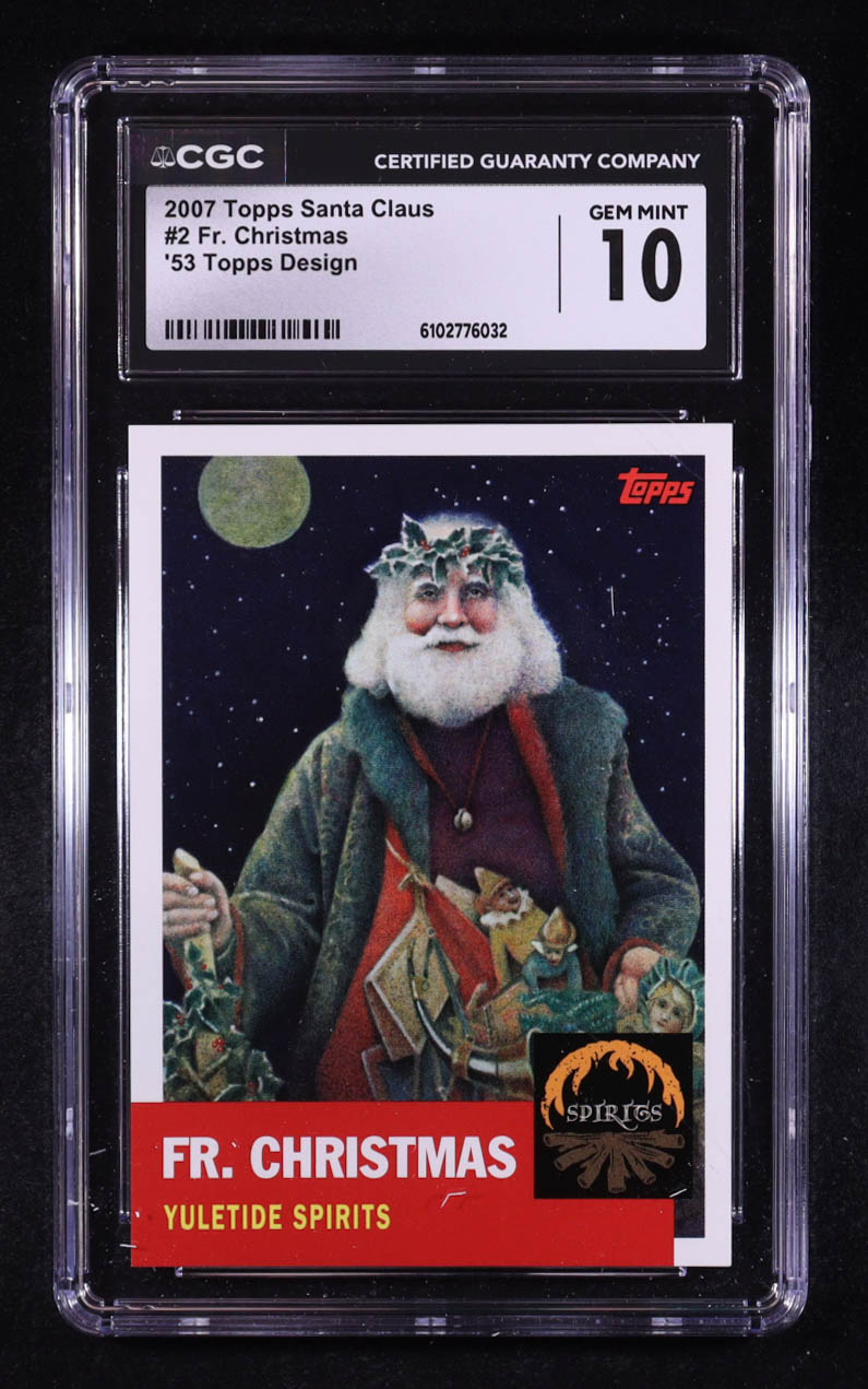 Father Christmas 2007 Topps Santa Claus #2 (CGC 10) at PristineAuction.com Father Christmas 2007 Topps Santa Claus #2 (CGC 10) at PristineAuction.com