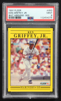 Ken Griffey Jr. 1991 Fleer #450 / Bat around .300 (PSA 9) at PristineAuction.com