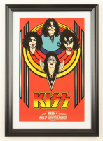1976 "Kiss" Houston Summit Custom Framed Concert Poster at PristineAuction.com