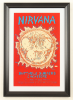 1993 "Nirvana" Oakland Coliseum Custom Framed Concert Poster at PristineAuction.com