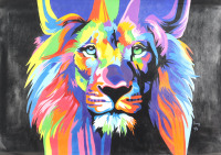 "Peaceful Warrior" 25x36 Original Oil Painting on Linen by Rodney Weng (Weng) at PristineAuction.com