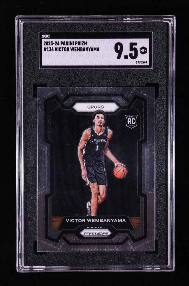 Victor Wembanyama 2023-24 Panini Prizm #136 RC (SGC 9.5) at PristineAuction.com Victor Wembanyama 2023-24 Panini Prizm #136 RC (SGC 9.5) at PristineAuction.com