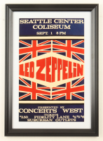 1969 "Led Zeppelin" Seattle Center Coliseum Custom Framed Concert Poster at PristineAuction.com