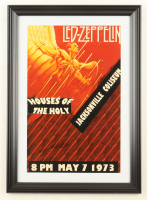 1973 "Led Zeppelin: Houses of the Holy" Jacksonville Custom Framed Concert Poster at PristineAuction.com