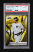 Aaron Judge 2025 Topps Chrome Black Gold Refractor #99 #10/50 (PSA 10) at PristineAuction.com