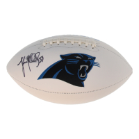 Luke Kuechly Signed Panthers Logo Football (Beckett) at PristineAuction.com