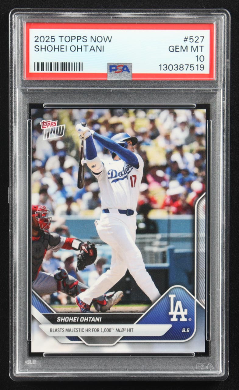 Shohei Ohtani 2025 Topps Now #527 (PSA 10) at PristineAuction.com Shohei Ohtani 2025 Topps Now #527 (PSA 10) at PristineAuction.com