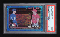 Shohei Ohtani / Mike Trout 2024 Topps Update Blue Holo Foilboard #US76 (PSA 9) at PristineAuction.com
