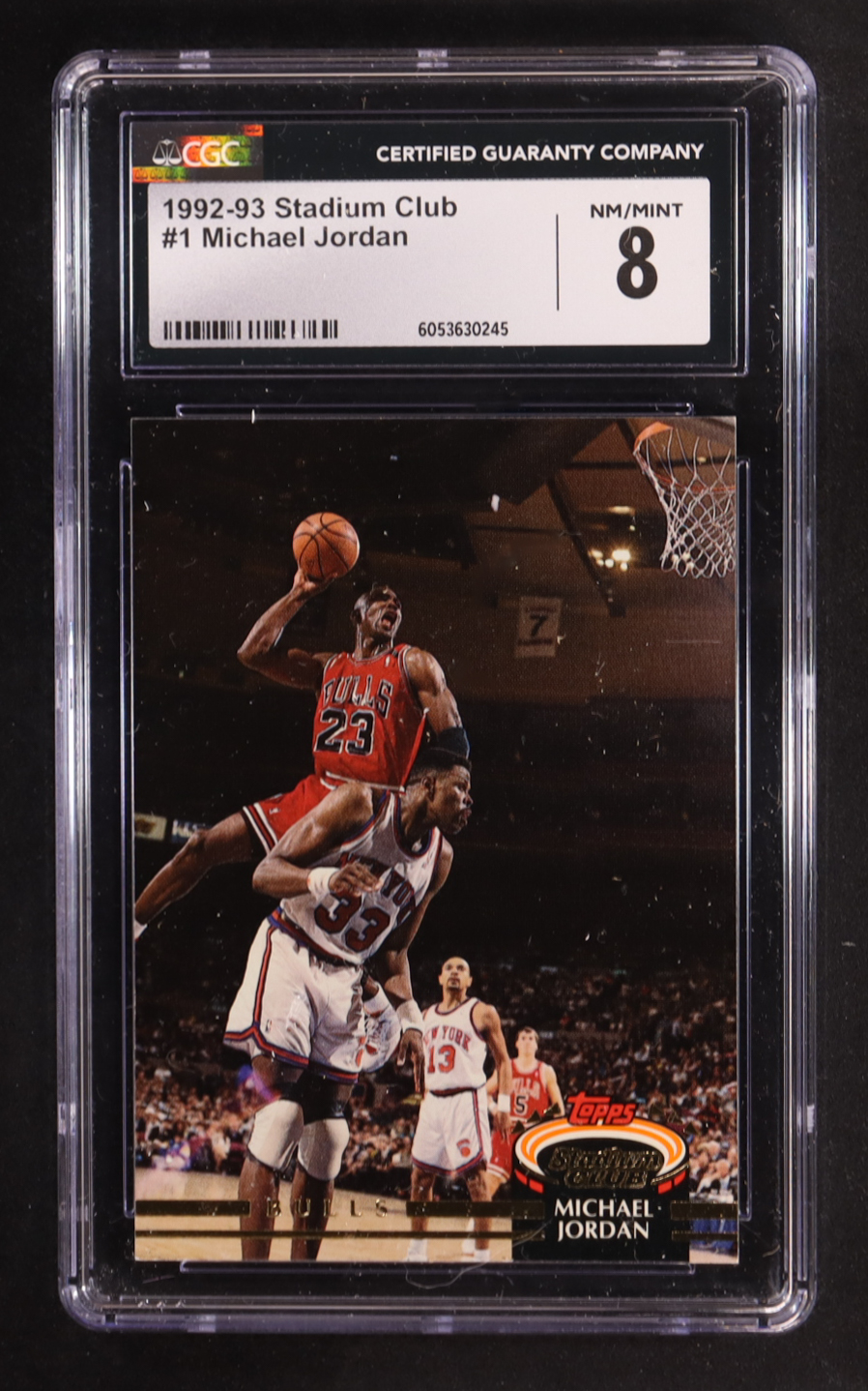 Michael Jordan 1992-93 Stadium Club #1 (CGC 8) at PristineAuction.com Michael Jordan 1992-93 Stadium Club #1 (CGC 8) at PristineAuction.com