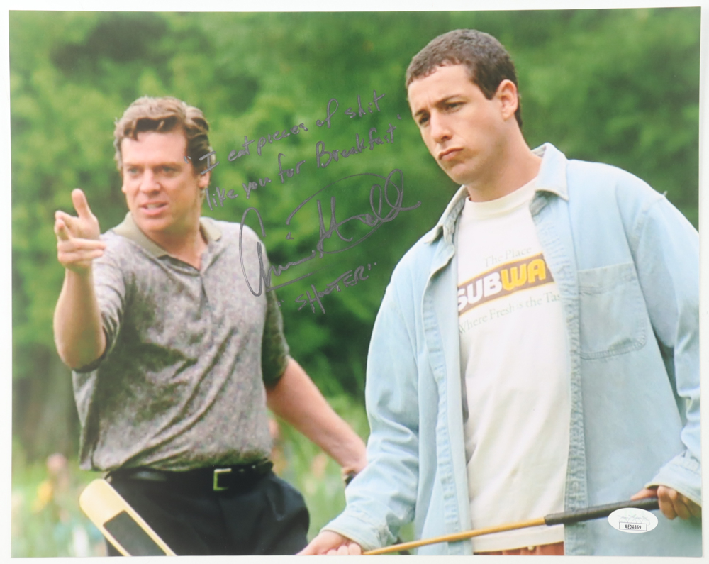 Christopher McDonald Signed "Happy Gilmore" 11x14 Photo Inscribed "Shooter" & "I Eat Pieces Of S*** Like You For Breakfast" (JSA) at PristineAuction.com Christopher McDonald Signed "Happy Gilmore" 11x14 Photo Inscribed "Shooter" & "I Eat Pieces Of S*** Like You For Breakfast" (JSA) at PristineAuction.com
