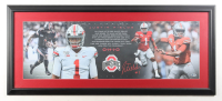 Justin Fields Signed Ohio State Buckeyes Custom Framed Photo Display (Beckett) at PristineAuction.com