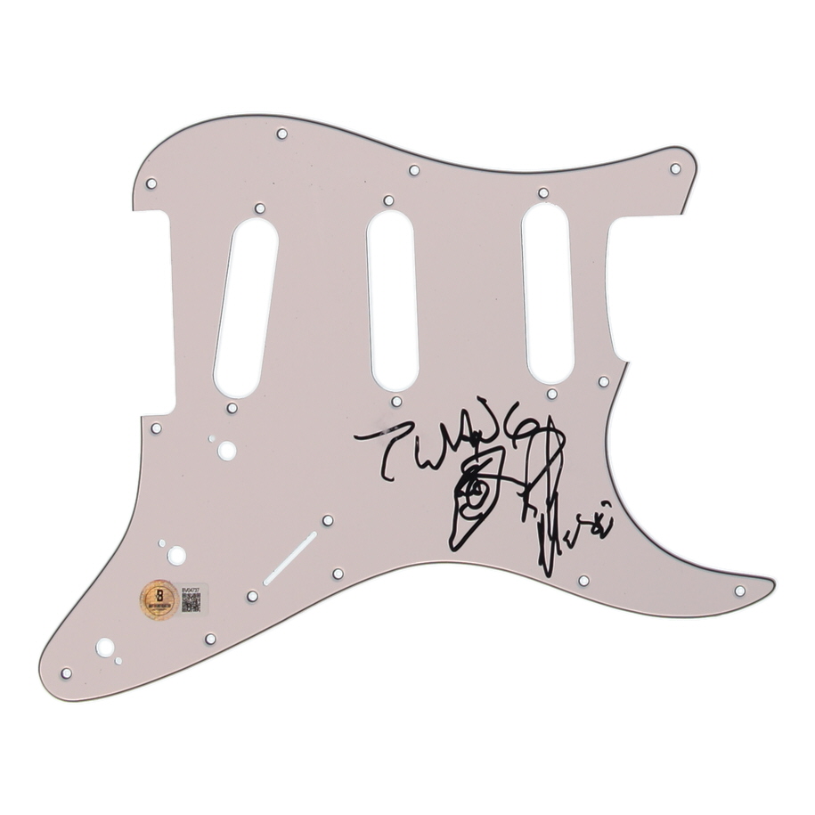 Rick Nielsen Signed Electric Guitar Pickguard With Hand-Drawn Sketch (Beckett) at PristineAuction.com Rick Nielsen Signed Electric Guitar Pickguard With Hand-Drawn Sketch (Beckett) at PristineAuction.com