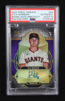 Kyle Harrison 2024 Topps Triple Threads Rookie Auto Amethyst #RA-KH RC (PSA | Autograph Graded PSA 10) at PristineAuction.com