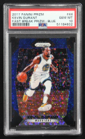 Kevin Durant 2017-18 Panini Prizm Prizms Fast Break Blue #44 #060/175 (PSA 10) at PristineAuction.com