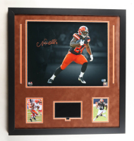 Nick Chubb Signed Browns Custom Framed Photo Display (Beckett) at PristineAuction.com