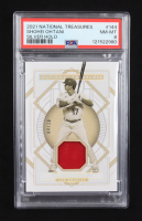 Shohei Ohtani 2021 Panini National Treasures Silver Holo #144 #04/10 (PSA 8) at PristineAuction.com