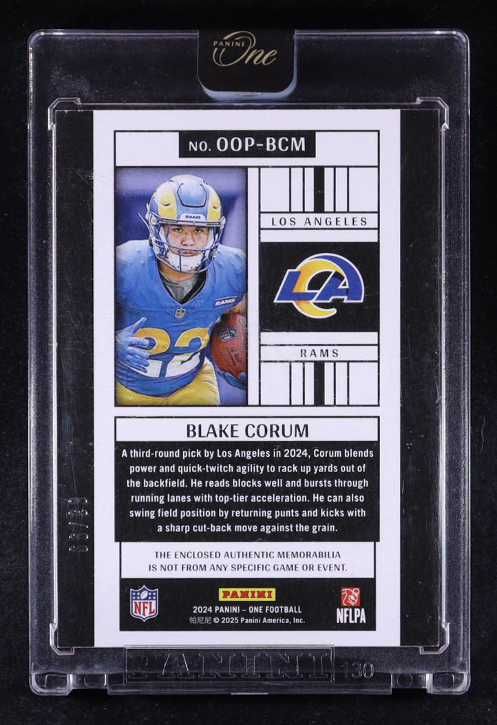 Blake Corum 2024 Panini One One Originals #8 #83/99 RC at PristineAuction.com Blake Corum 2024 Panini One One Originals #8 #83/99 RC at PristineAuction.com