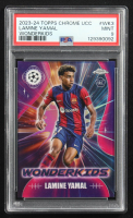 Lamine Yamal 2023-24 Topps Chrome UEFA Club Competitions Wonderkids #WK3 RC (PSA 9) at PristineAuction.com
