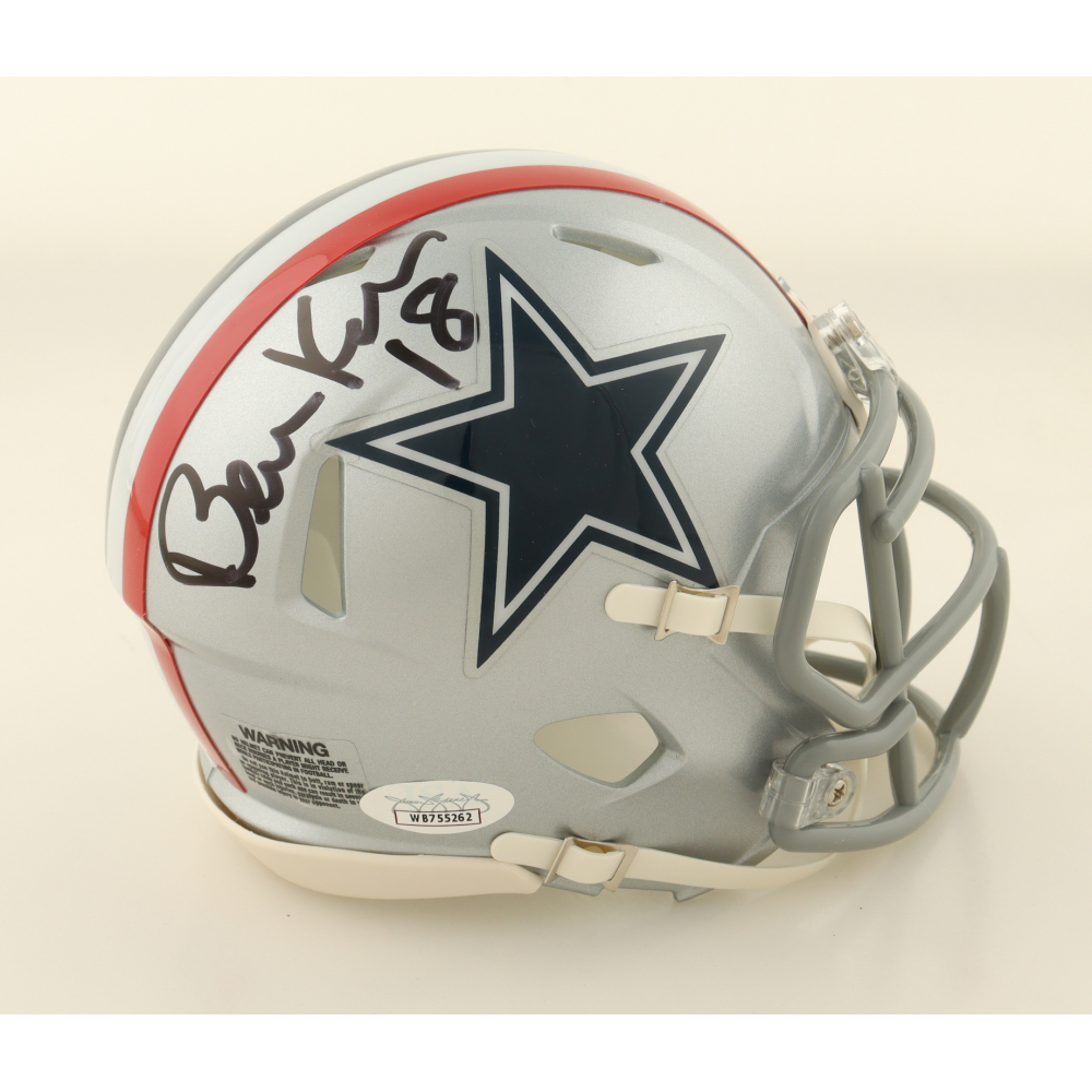 Bernie Kosar Signed Cowboys Speed Mini Helmet (JSA) at PristineAuction.com