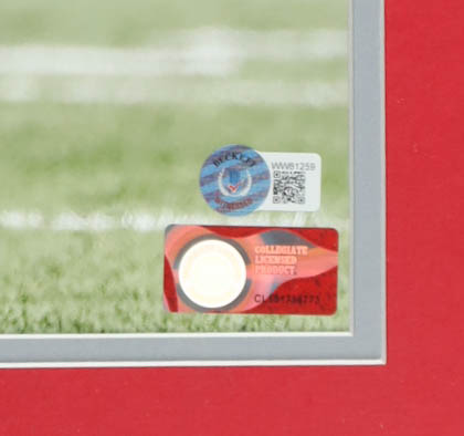 Denzel Burke Signed Ohio State Buckeyes Custom Framed Photo (Beckett) at PristineAuction.com Denzel Burke Signed Ohio State Buckeyes Custom Framed Photo (Beckett) at PristineAuction.com