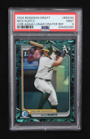 Nick Kurtz 2024 Bowman Draft Chrome Aqua Lunar Crater Refractor #BDC-56 RC #115/125 (PSA 9) at PristineAuction.com