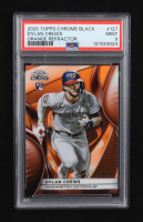 Dylan Crews 2025 Topps Chrome Black Orange Refractor #127 RC #04/25 (PSA 9) at PristineAuction.com